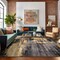 World Rug Gallery Modern Abstract Design Non Shedding Soft Area Rug 5' x 7' Yellow 402YELLOW5x7 - alternate 5